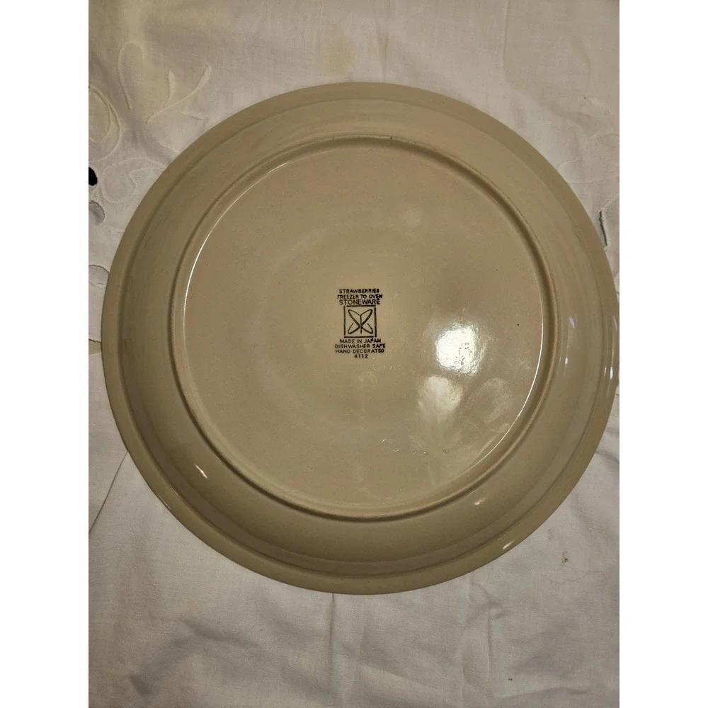 Vintage 1970s Sears‎ Stoneware Strawberry Serving Tray